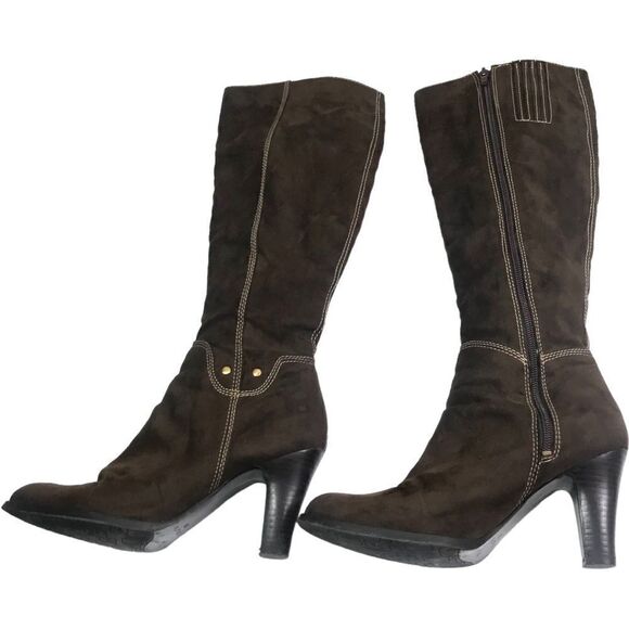 Unisa Brown Suede Boots - Picture 5 of 15